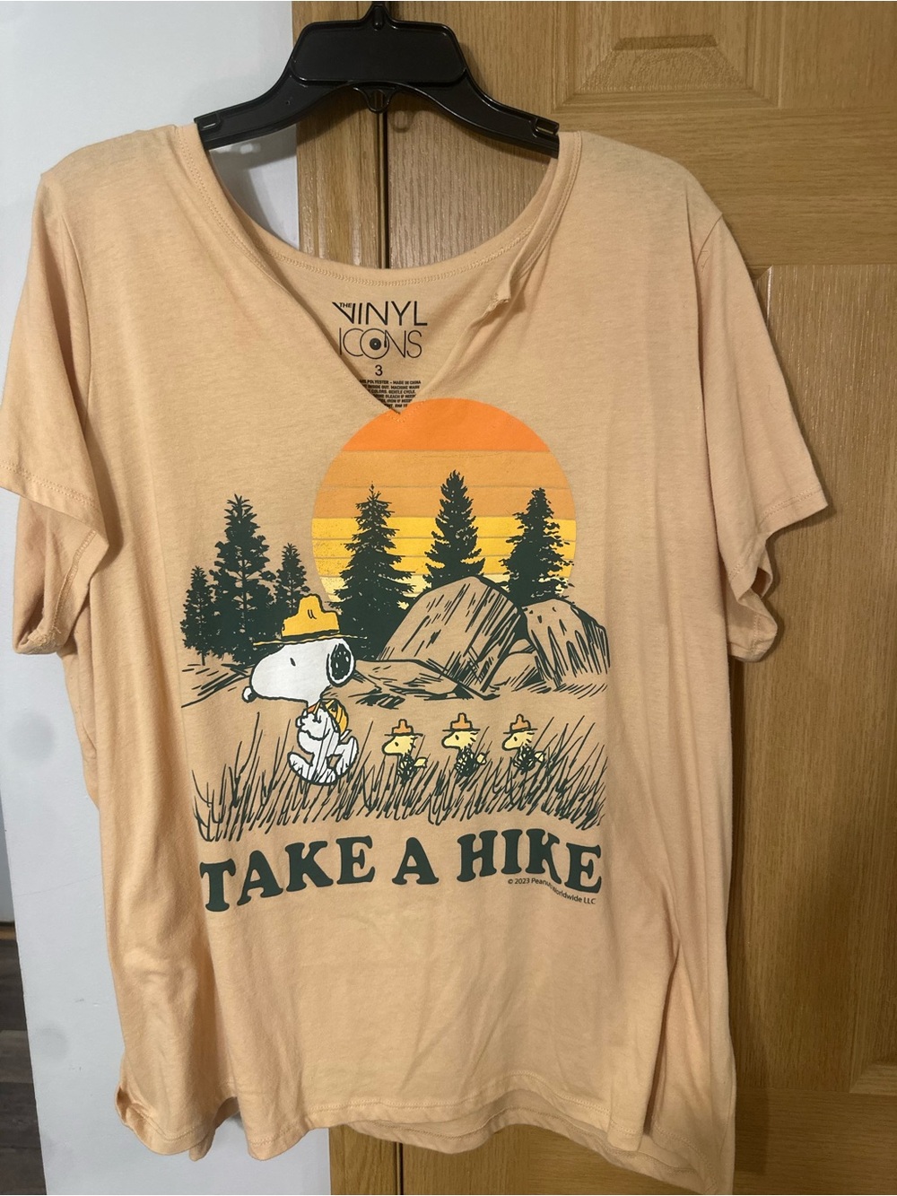 Torrid Peach Snoopy Take A Hike Graphic Tee